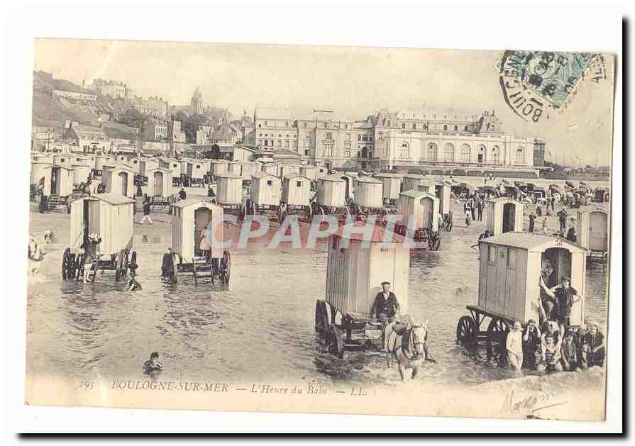 Boulogne sur Mer CPA L'heure du bain
