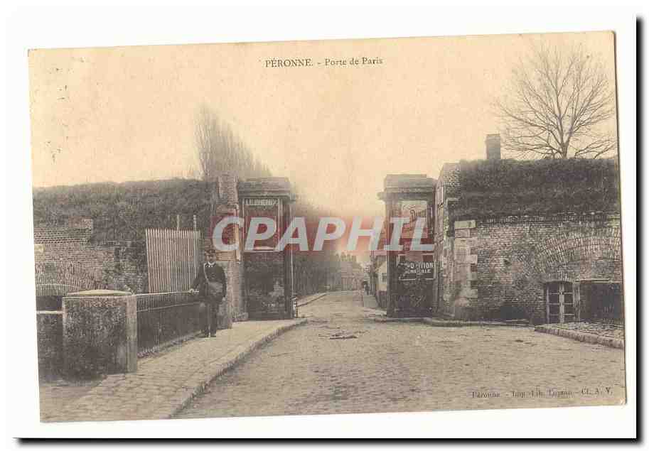 Péronne - Porte de Paris — éditeur Cl. A. Y.