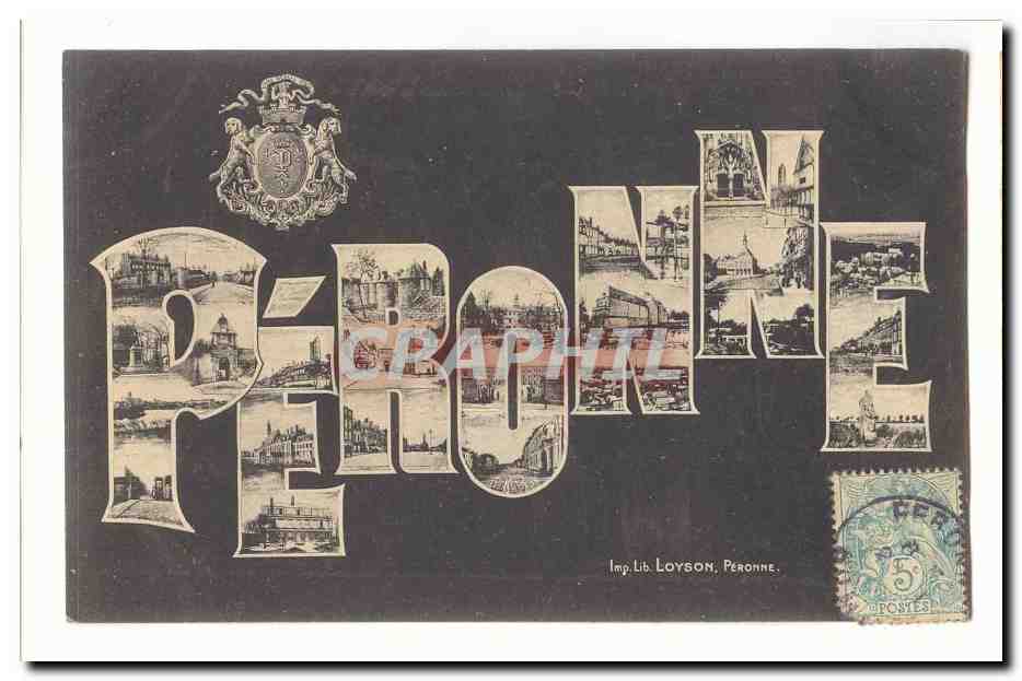 CPA Souvenir de Peronne