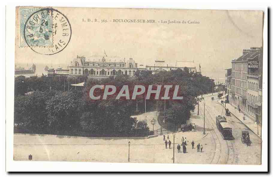 Boulogne-sur-Mer — Les Jardins du Casino — I. D. B., 369