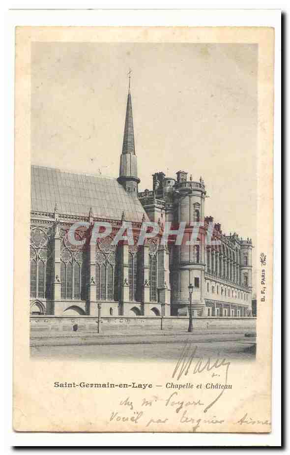 Saint Germain en Laye CPA Chapelle et chateau