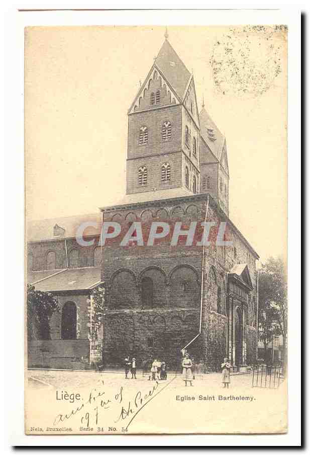 Liege CPA Eglise Saint Barthelemy