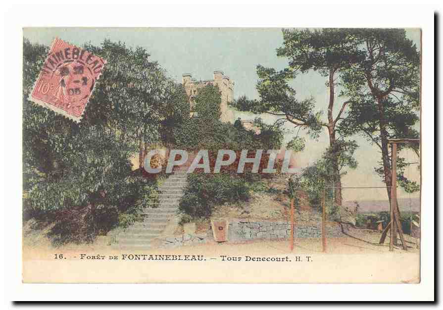 Forêt de Fontainebleau — Tour Denecourt — H.T. — H.T. (H. T.)