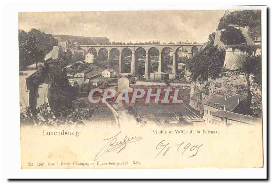 Luxembourg CPA Viaduc et vallee de la PEtrusse