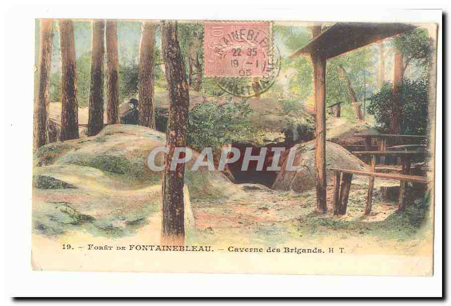 Bosque de Fontainebleau — Cueva de los Bandidos — H.T.
