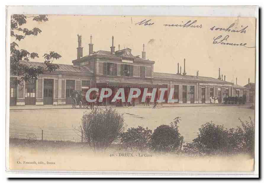 Dreux CPA La gare