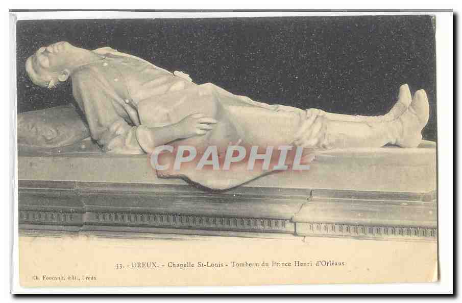 Chapelle Saint-Louis - Tombeau du Prince Henri d'Orléans — Gh. Fournault, éditeur, Dreux