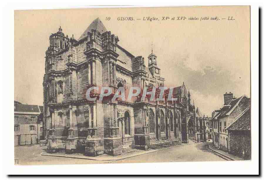 Gisors — L'Église, XVᵉ et XVIᵉ siècles (côté sud) — LL. — N° 59
