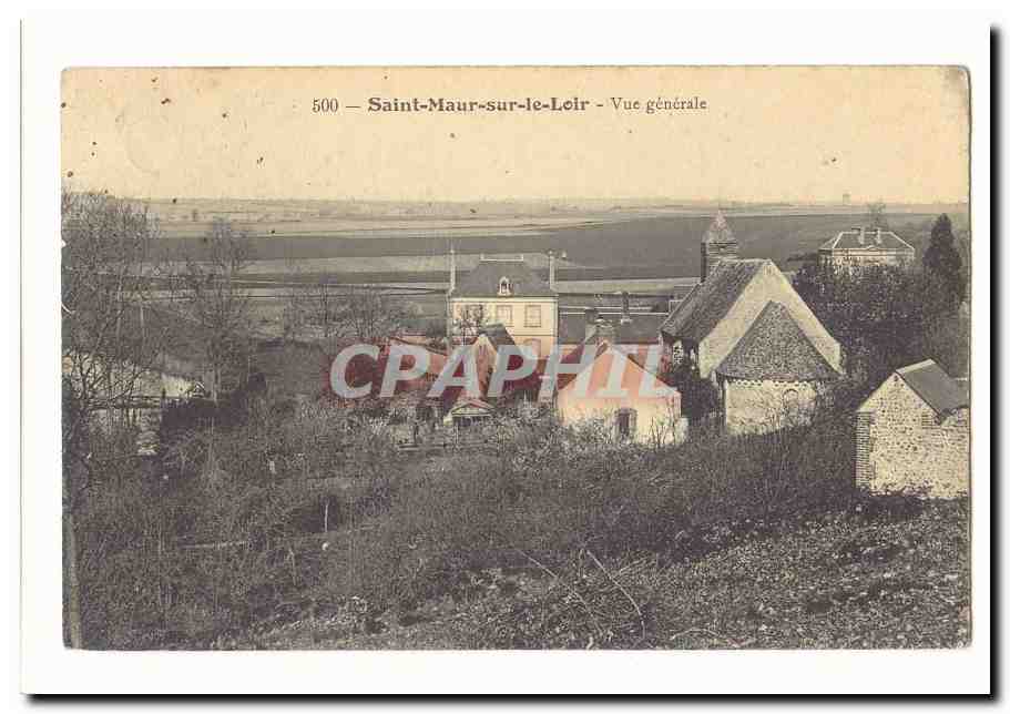 Saint Maur sur le Loir CPA Vue generale