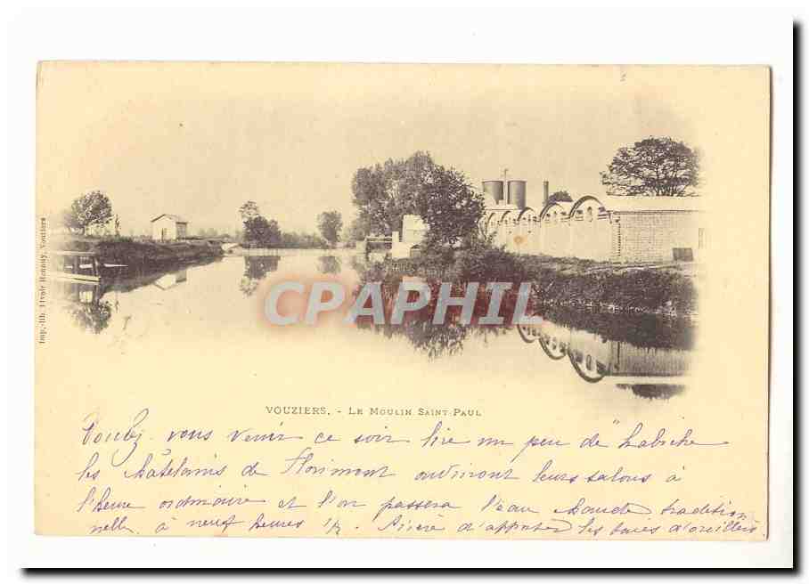 Vouziers CPA Le moulin Saint Paul (mill)