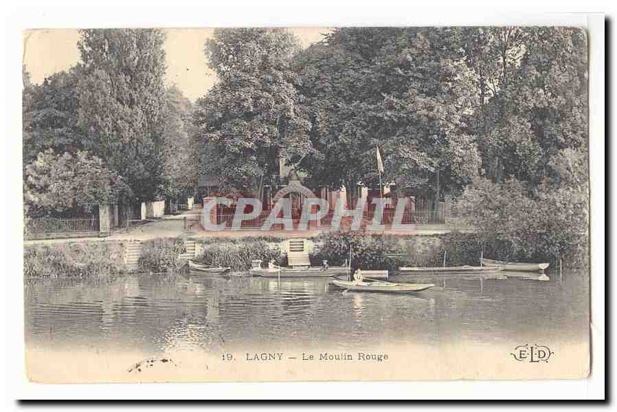 Lagny — Le Moulin Rouge — ELD - Anverso