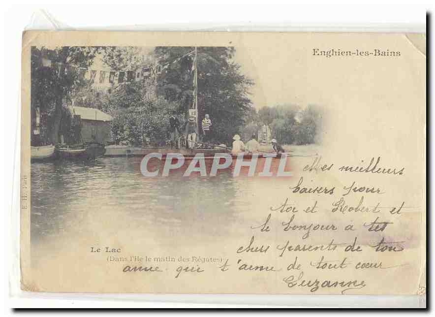 Der See — (Auf der Insel am Morgen der Regatten) — Enghien-les-Bains