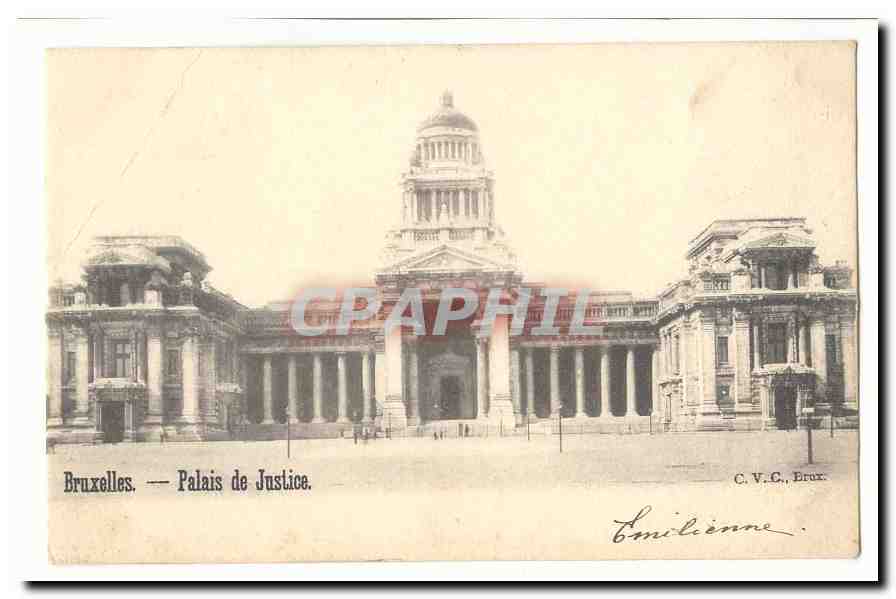 Bruxelles — Palacio de Justicia — C.V.C., Bruxelles - Anverso