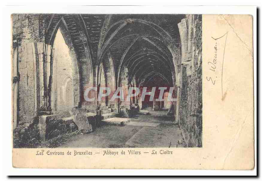 Belgique Environs de Bruxelles CPA Abbaye de Villiers Le cloitre