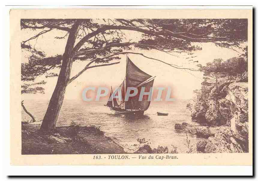 Toulon CPA Vue du Cap Brun (bateau)