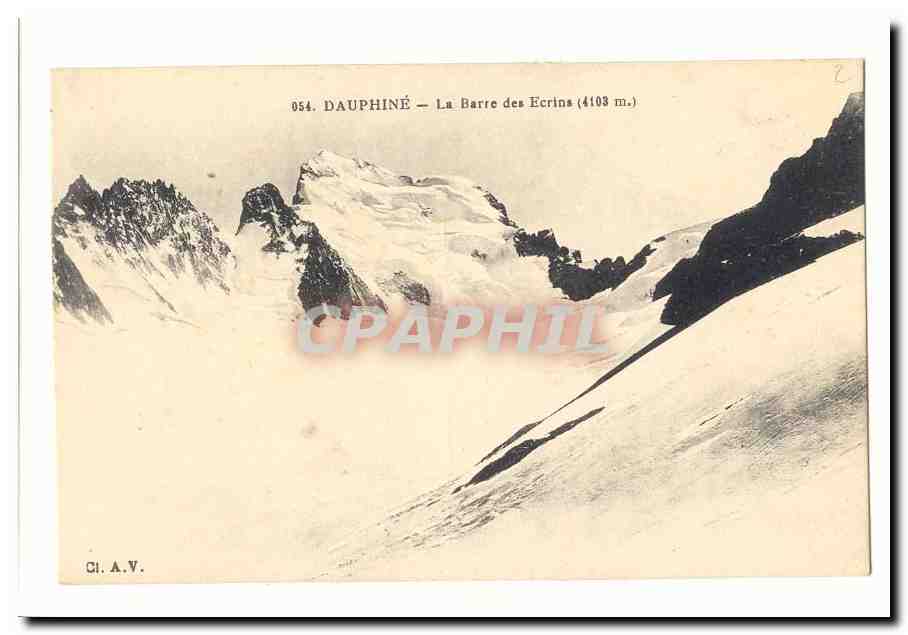 Dauphiné — La Barre des Ecrins (4103 m.) — CI. A.V. n° 054