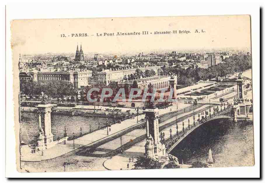 Paris (1er) CPA Le pont Alexandre III