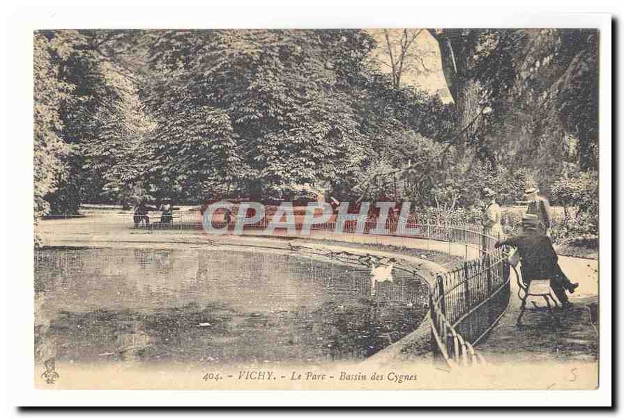 Vichy CPA Le parc Bassin des cygnes