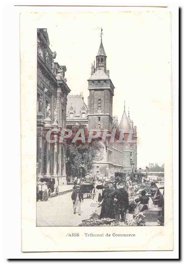 Paris (1er) CPA Tribunal de commerce (animee marche aux fleurs)