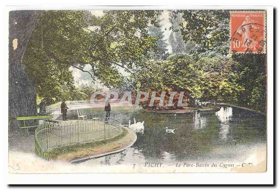 Vichy CPA Le parc bassin des cygnes