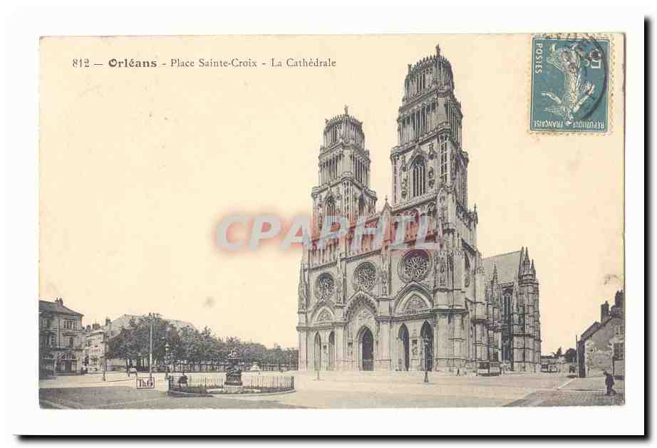 Orleans CPA Place Sainte Croix La cathedrale