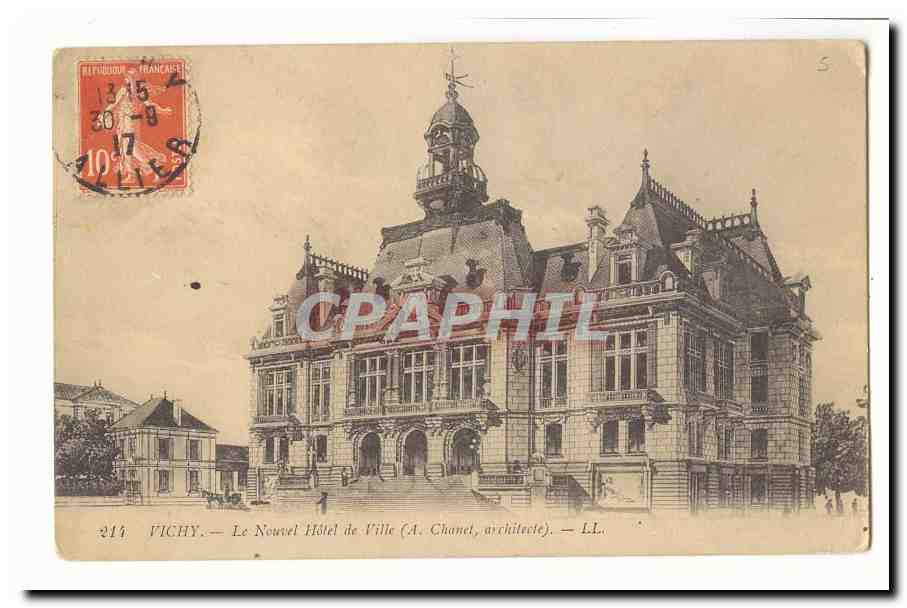 Vichy CPA Le nouvel hotel de ville