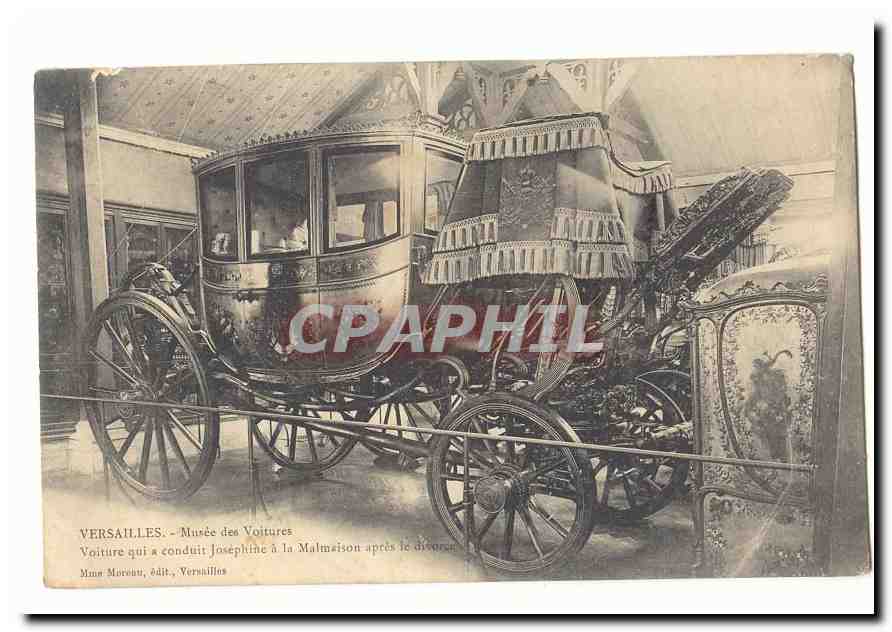 Versailles CPA Musee des voitures Voiture qui a conduit Josephine a la Malmaison apres le divorce