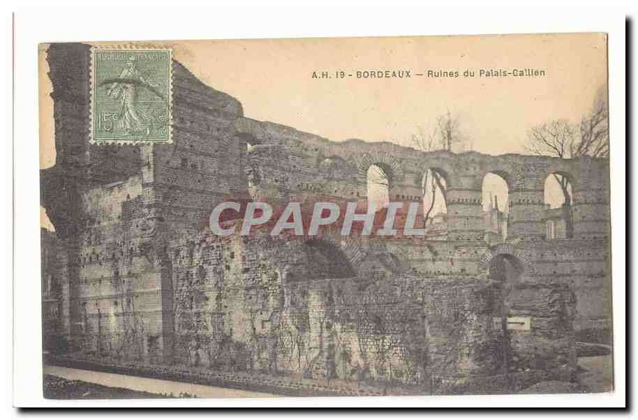 Bordeaux CPA Ruines du palais Gallien (Rome antiquite)