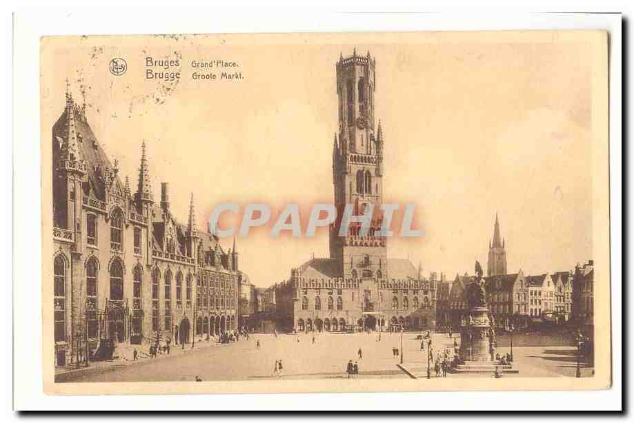 Belgique Bruges CPA Grand place