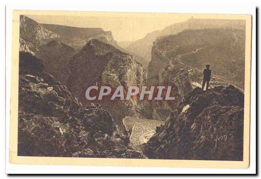 Paysages et pierres de Provence CPA Le Point Sublime des gorges du Verdon