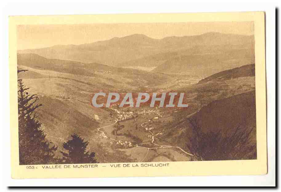 Vallee de Munster CPA Vue de la Schlucht