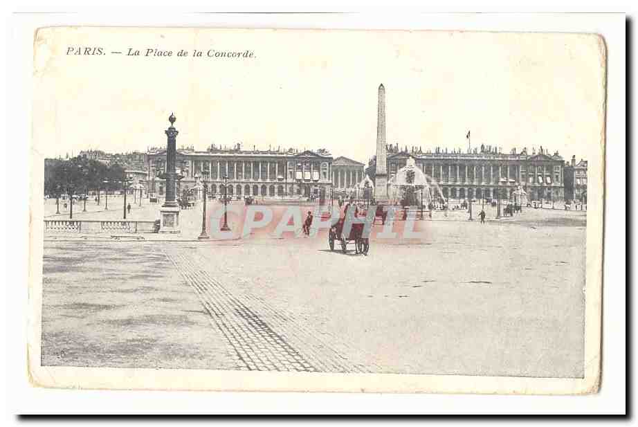 Paris (8eme) CPA Place de la concorde