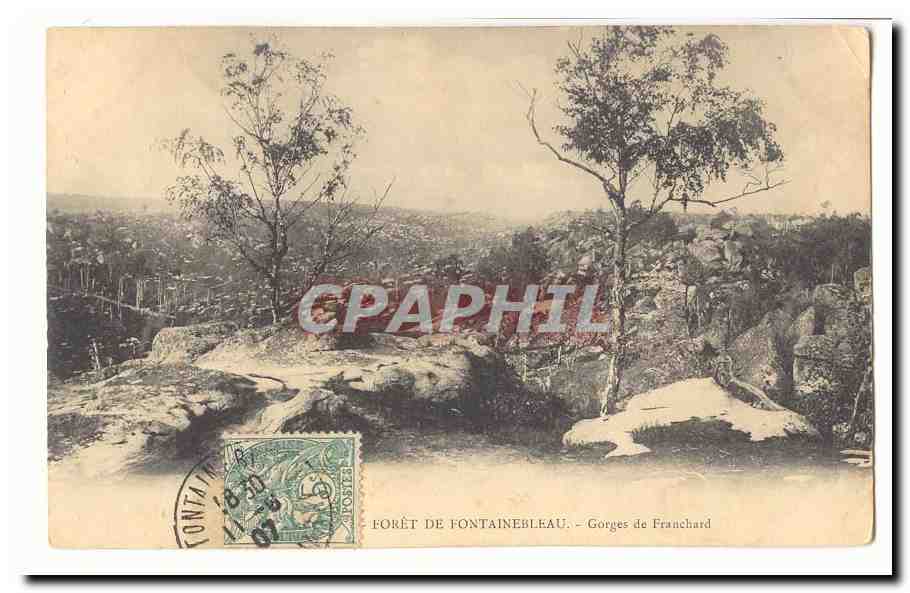 Wald von Fontainebleau — Gorges de Franchard — Verleger nicht sichtbar