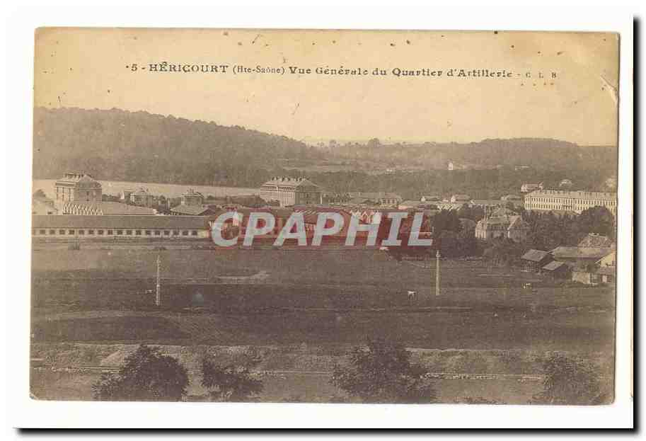 Hericourt CPA Vue generale du quartier d'artillerie
