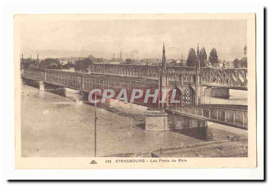 Strasbourg CPA Les ponts du Rhine