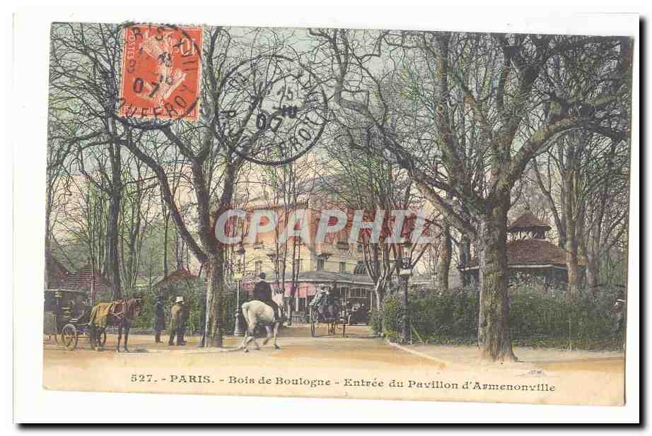 Paris - Bois de Boulogne - Eingang zum Pavillon d'Armenonville