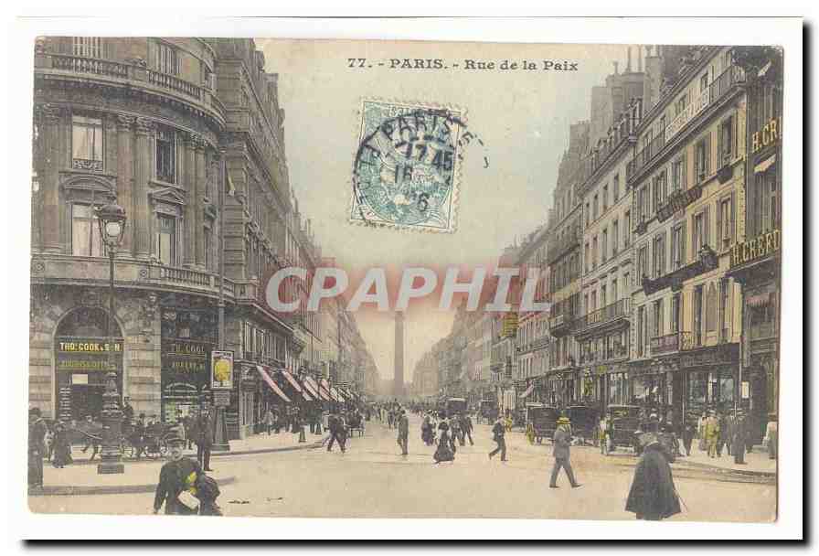 paris (2eme) CPA Rue de la paix