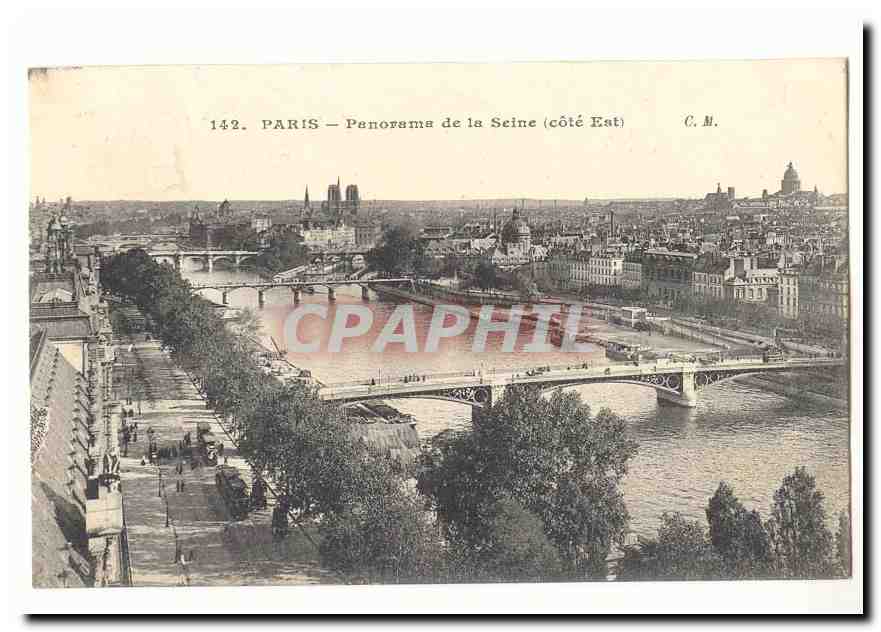 Paris (2eme) CPA Panorama de la Seine (cote Est)