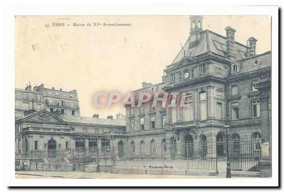 Paris (15eme) CPA Mairie du 15eme arrondissement