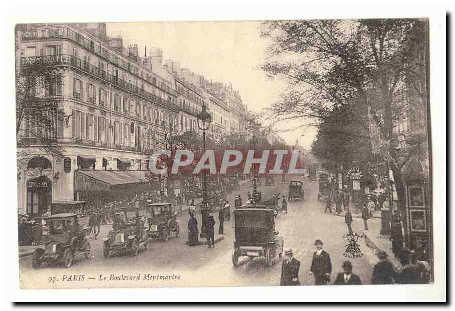 Paris (9eme) CPA Le boulevard Montmartre