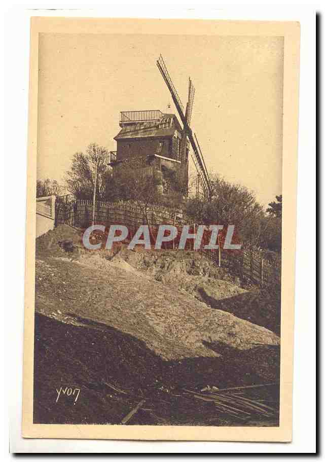 Paris (18eme) CPA Moulin de la galette (Butter cake mill)
