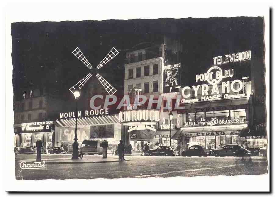 Paris (18eme) CPM Le moulin Rouge la nuit (cyrano)
