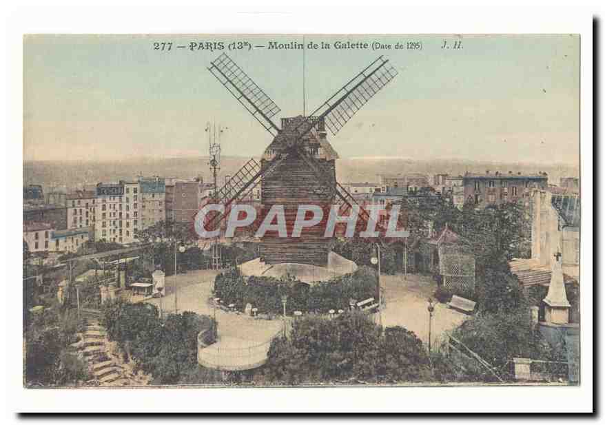 Paris (18eme) CPM Moulin de la Galette (date de 1295) (mill)