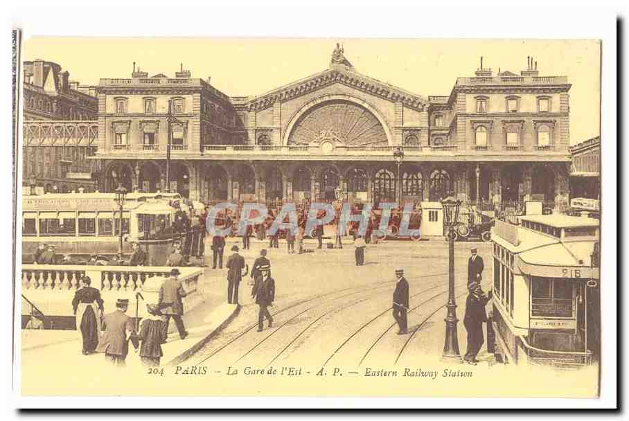 Paris (11eme) CPA La gare de l'est (animee)