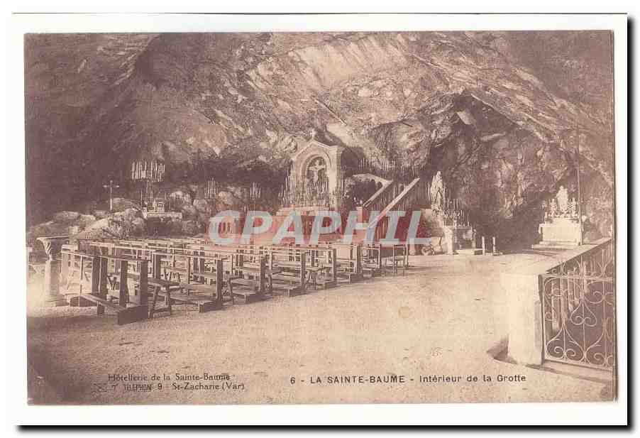 La Sainte Baume CPA interieur de la grotte