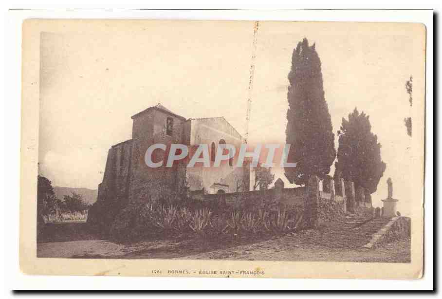 Bormes CPA Eglise Saint Francois