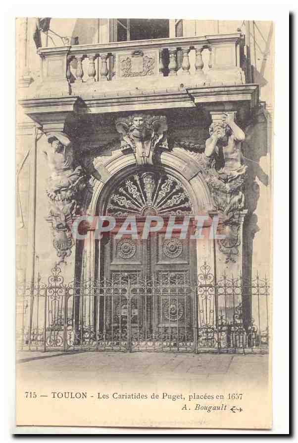Toulon — Les Cariatides de Puget, placées en 1657 — A. Bougault