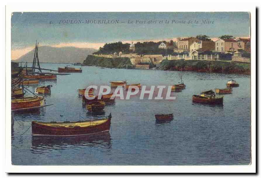 Toulon-Mourillon — Le Port abri et la Pointe de la Mire