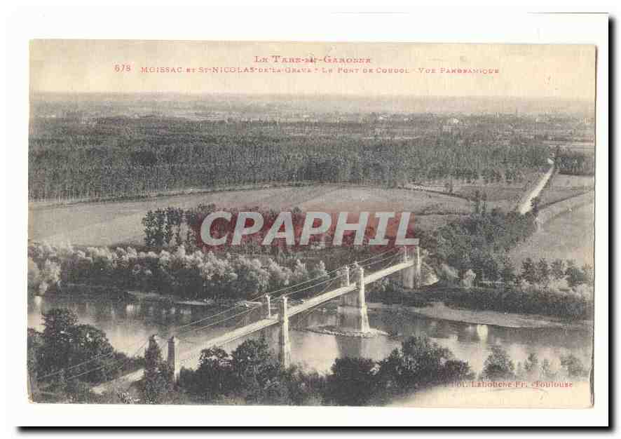 Moissac et St-Nicolas-de-la-Grave - Le Pont de Cougoul - Vue panoramique