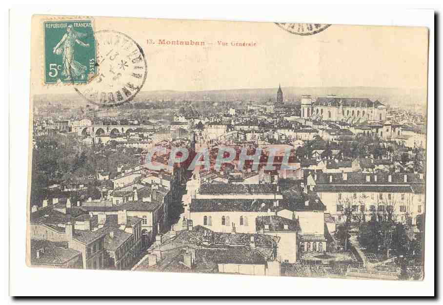 Montauban — Vue Générale — éditeur non identifié, n° de série 18